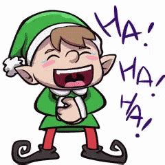 elf happy gif|elf laughing gif.